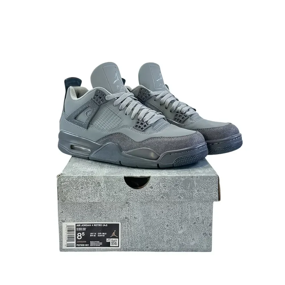 Air Jordan 4 Retro SE Paris Olympics Wet Cement Grey Men's 8.5